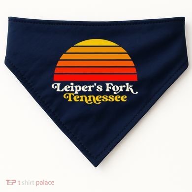 Leiper's Fork Tennessee Retro Sunset Nashville USA-Made Doggie Bandana