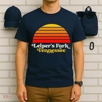Leiper's Fork Tennessee Retro Sunset Nashville T-Shirt thumb 6