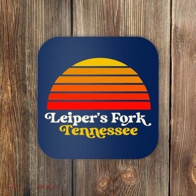 Leiper's Fork Tennessee Retro Sunset Nashville Coaster
