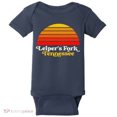 Leiper's Fork Tennessee Retro Sunset Nashville Baby Bodysuit