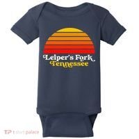 Leiper's Fork Tennessee Retro Sunset Nashville Baby Bodysuit thumb 0