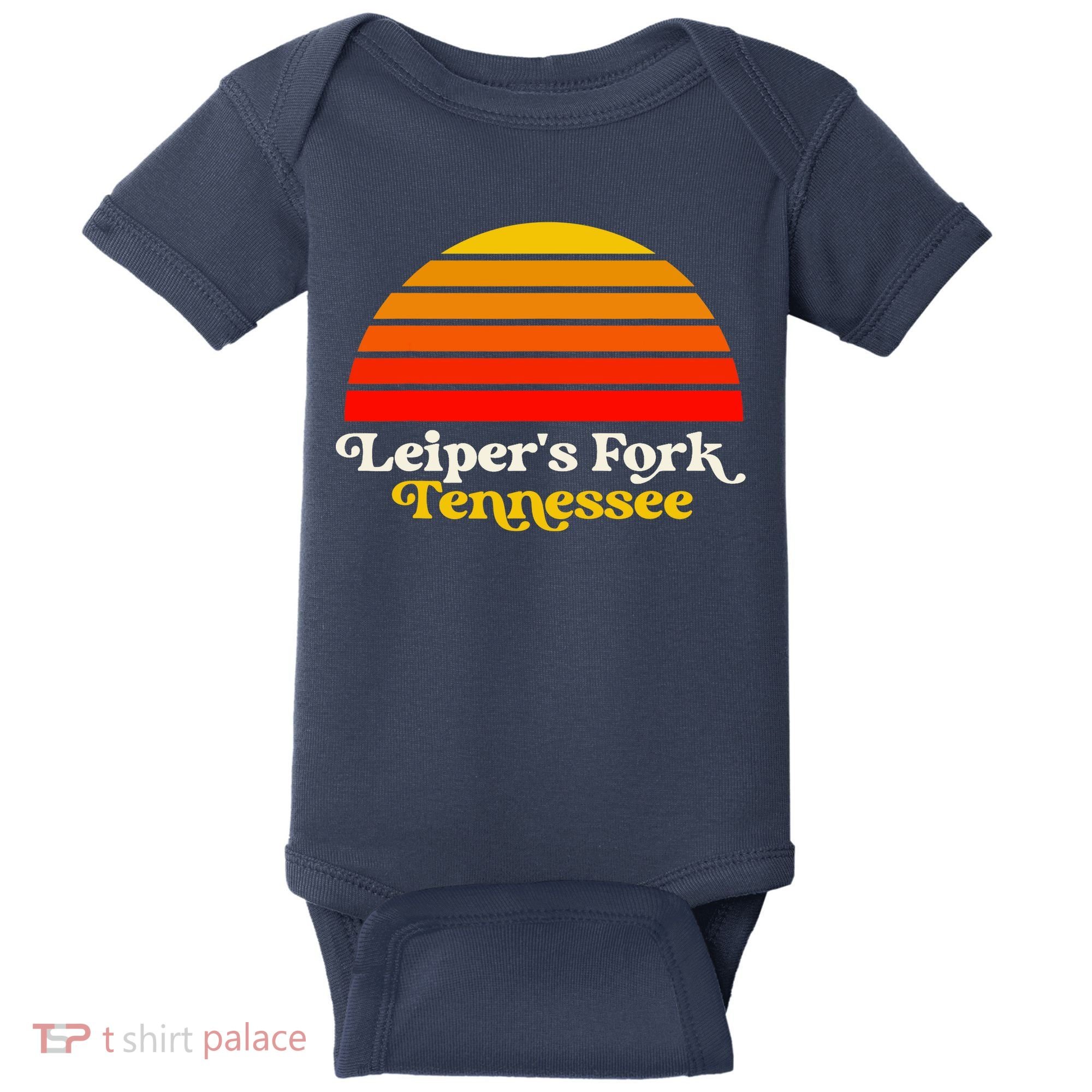 Leiper's Fork Tennessee Retro Sunset Nashville Baby Bodysuit