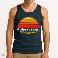Leiper's Fork Tennessee Retro Sunset Nashville Tank Top thumb 3