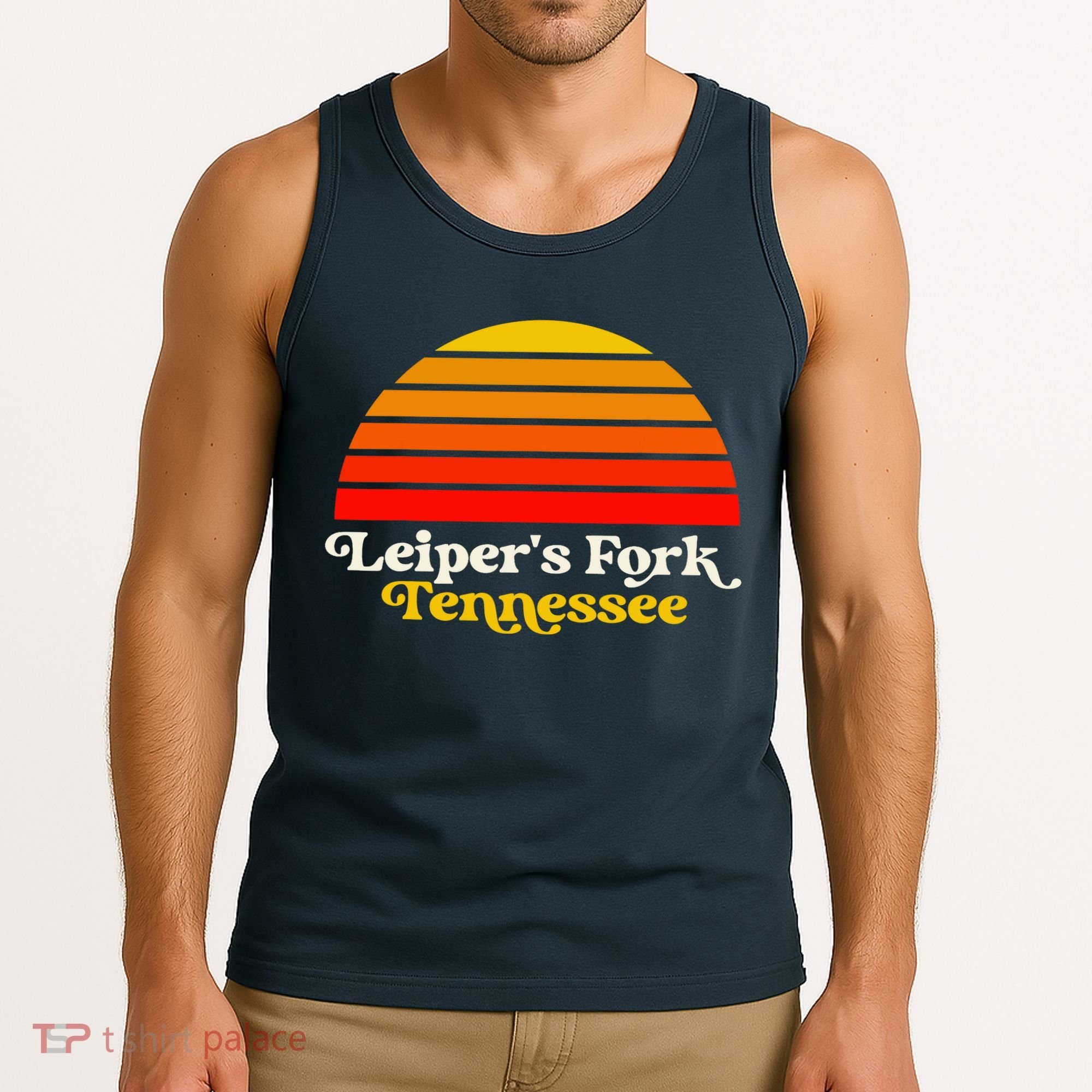 Leiper's Fork Tennessee Retro Sunset Nashville Tank Top