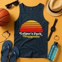 Leiper's Fork Tennessee Retro Sunset Nashville Tank Top thumb 4