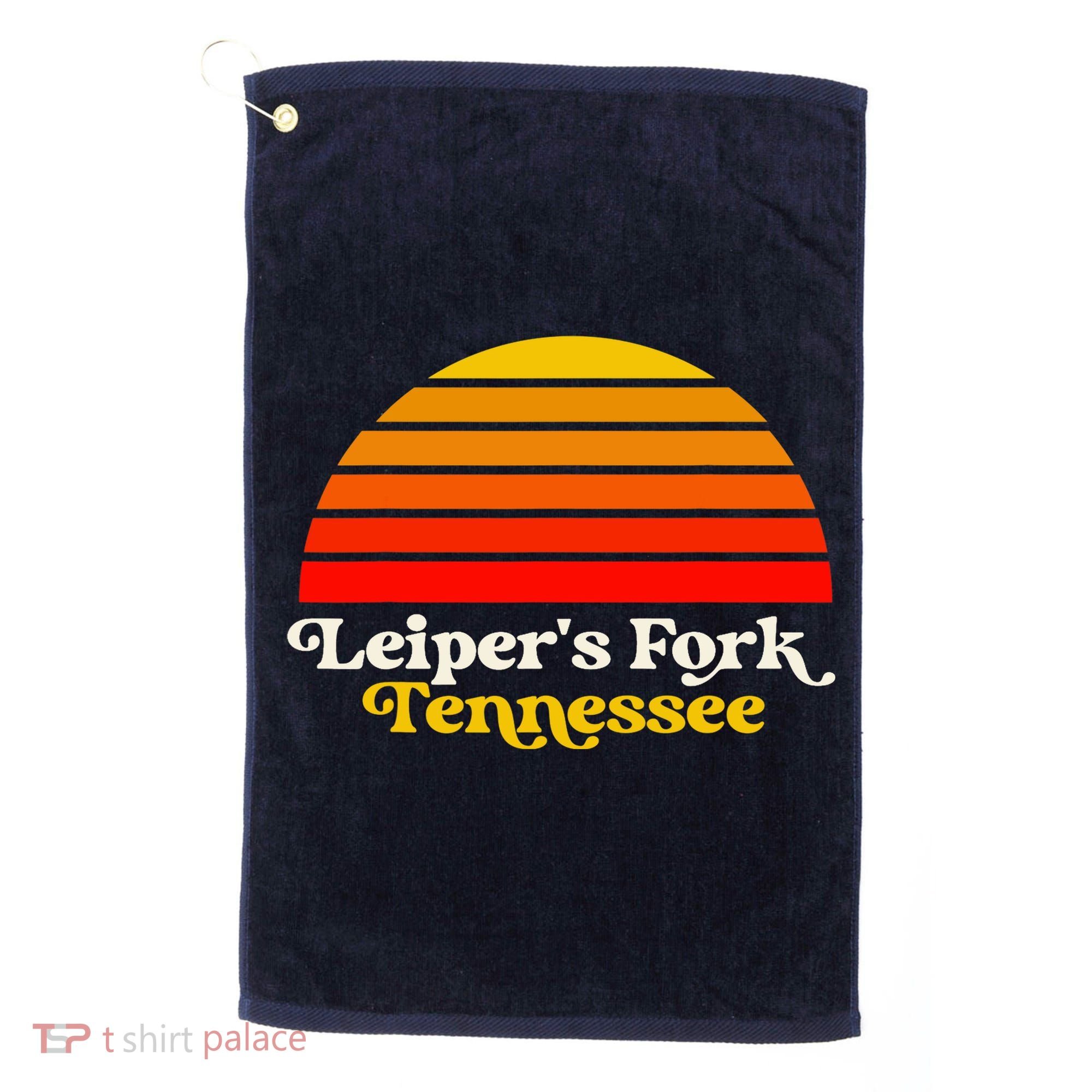 Leiper's Fork Tennessee Retro Sunset Nashville Golf Towel