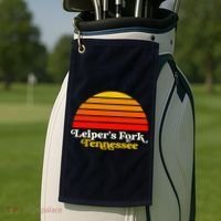 Leiper's Fork Tennessee Retro Sunset Nashville Golf Towel thumb 2
