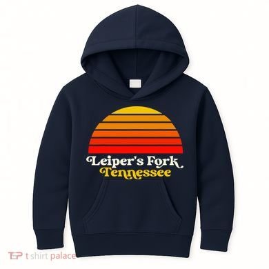 Leiper's Fork Tennessee Retro Sunset Nashville Kids Hoodie