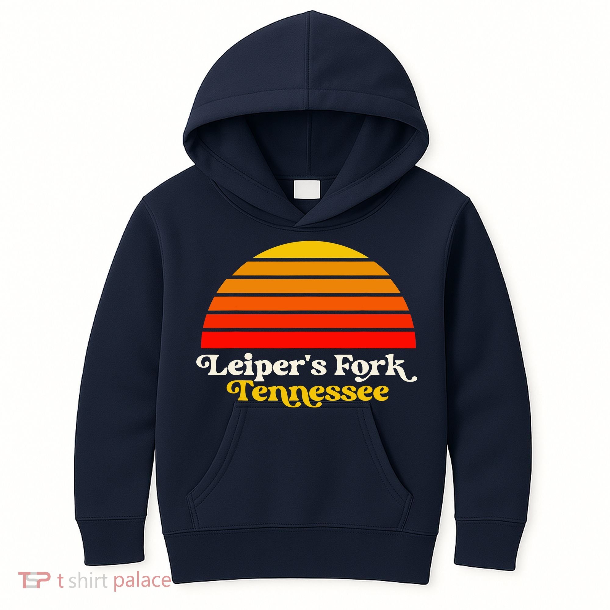 Leiper's Fork Tennessee Retro Sunset Nashville Kids Hoodie