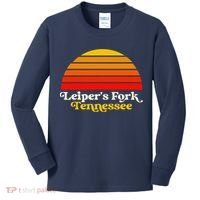 Leiper's Fork Tennessee Retro Sunset Nashville Kids Long Sleeve Shirt thumb 0