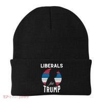 Liberals For Trump 2024 Take America Back Election Funny Gift Beanie thumb 0
