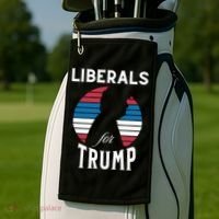 Liberals For Trump 2024 Take America Back Election Funny Gift Golf Towel thumb 2
