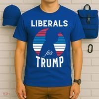 Liberals For Trump 2024 Take America Back Election Funny Gift T-Shirt thumb 6