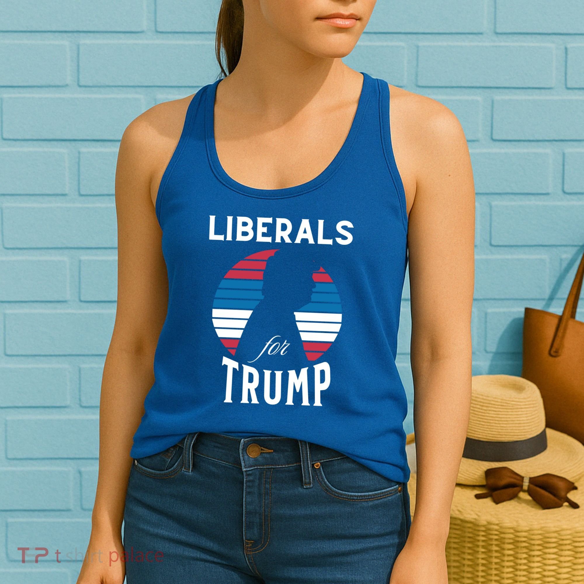 Liberals For Trump 2024 Take America Back Election Funny Gift Women's Tank Top