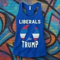 Liberals For Trump 2024 Take America Back Election Funny Gift Women's Tank Top thumb 3