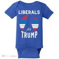 Liberals For Trump 2024 Take America Back Election Funny Gift Baby Bodysuit thumb 0