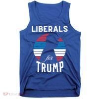 Liberals For Trump 2024 Take America Back Election Funny Gift Tank Top thumb 0