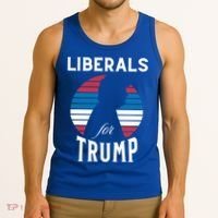 Liberals For Trump 2024 Take America Back Election Funny Gift Tank Top thumb 3