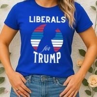 Liberals For Trump 2024 Take America Back Election Funny Gift Women's T-Shirt thumb 2