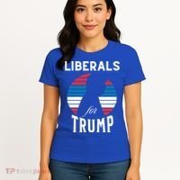 Liberals For Trump 2024 Take America Back Election Funny Gift Women's T-Shirt thumb 4