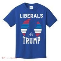 Liberals For Trump 2024 Take America Back Election Funny Gift Kids T-Shirt thumb 0