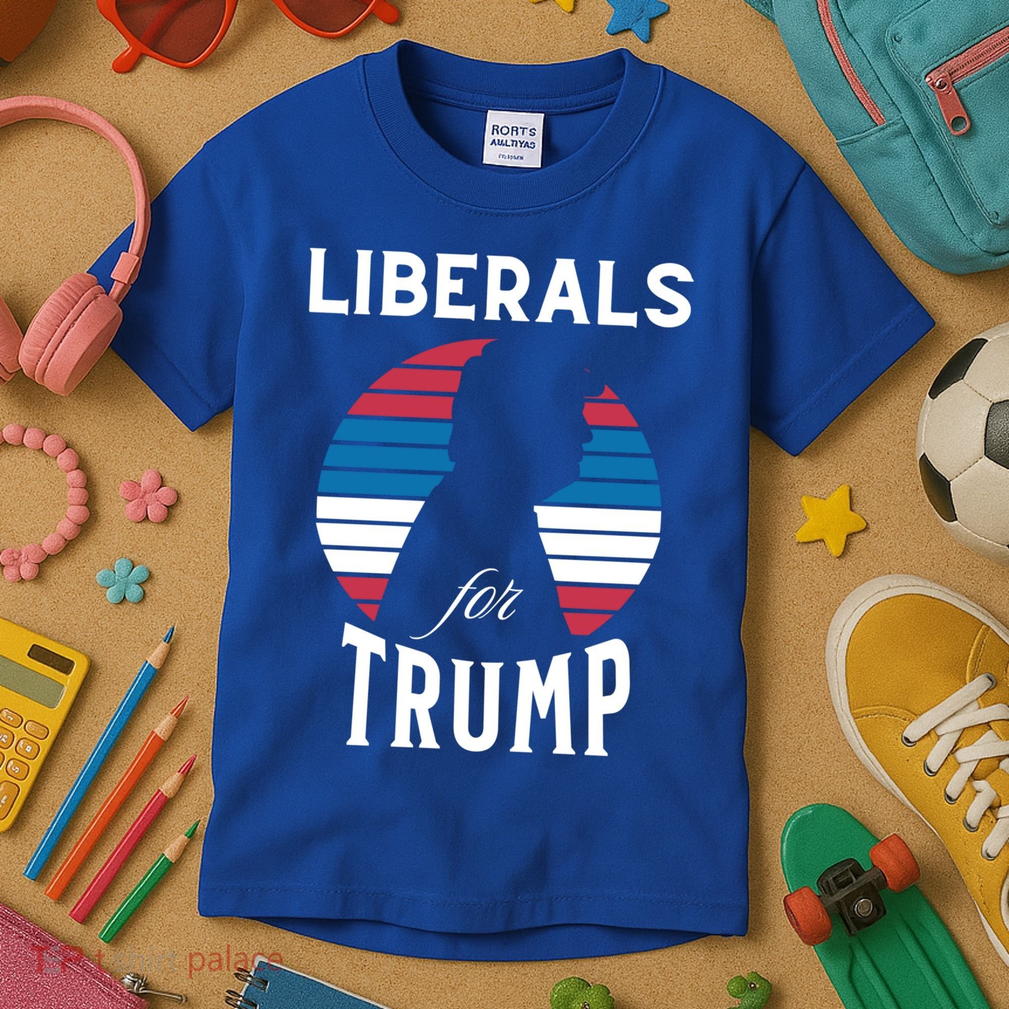 Liberals For Trump 2024 Take America Back Election Funny Gift Kids T-Shirt