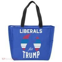 Liberals For Trump 2024 Take America Back Election Funny Gift Tote Bag thumb 0