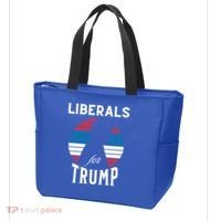 Liberals For Trump 2024 Take America Back Election Funny Gift Tote Bag thumb 3