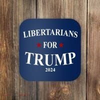 Libertarians For Trump 2024 Coaster thumb 0