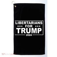 Libertarians For Trump 2024 Political Golf Towel thumb 0