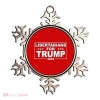 Libertarians For Trump 2024 Political Ornament thumb 0