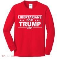 Libertarians For Trump 2024 Political Kids Long Sleeve Shirt thumb 0