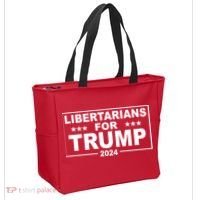 Libertarians For Trump 2024 Political Tote Bag thumb 2