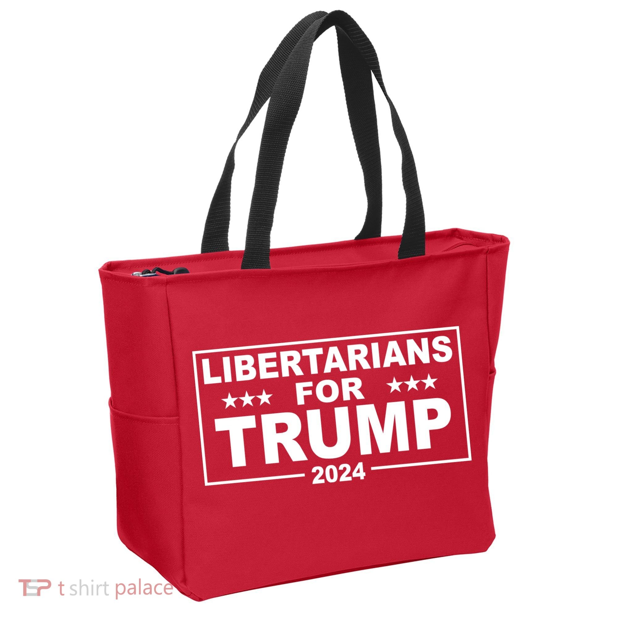 Libertarians For Trump 2024 Political Tote Bag