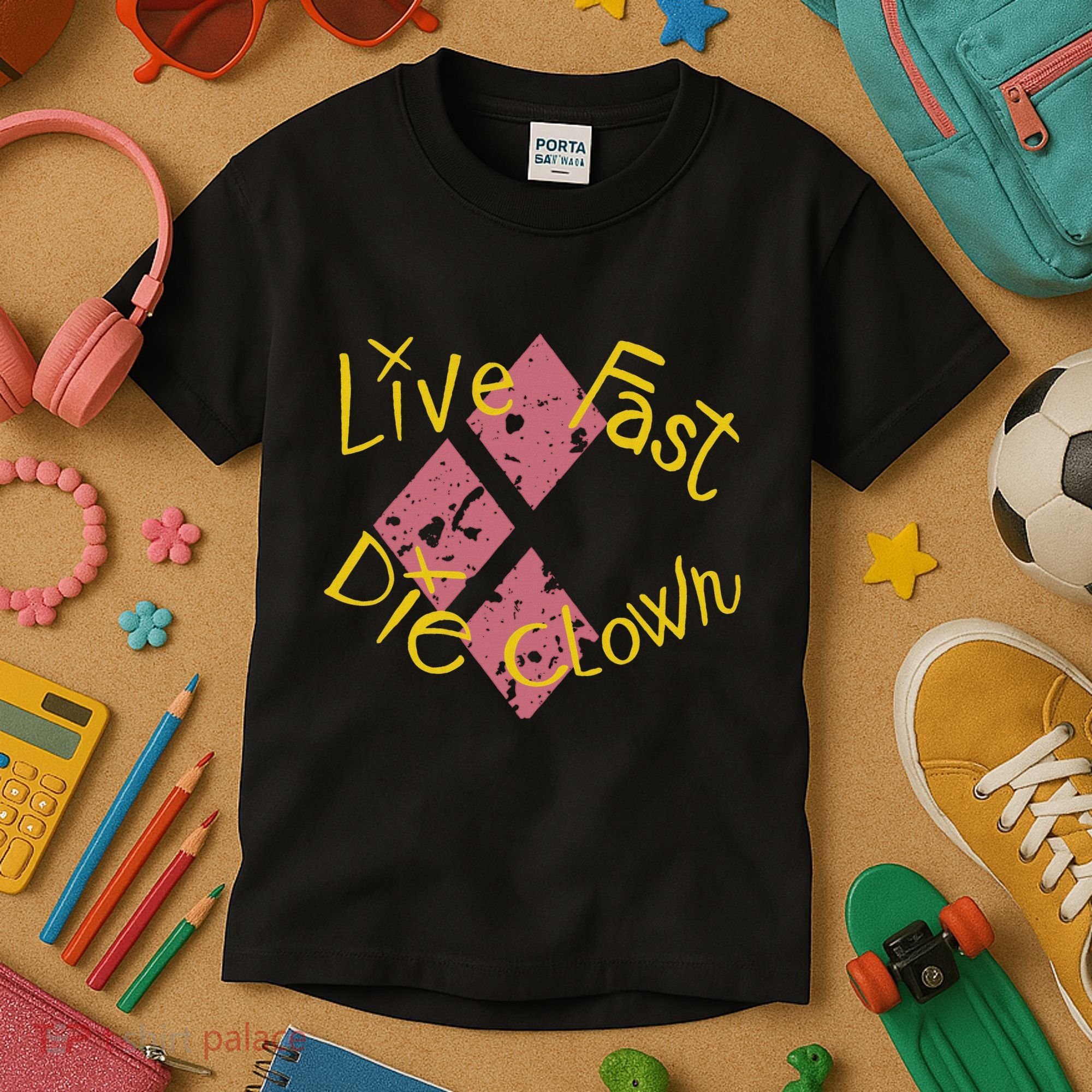Live Free The Clown Kids T-Shirt
