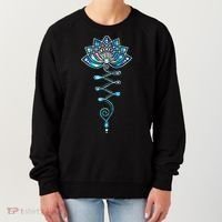 Lotus Flower Unalome Yoga Meditation Awareness Zen Women's Sweatshirt thumb 0