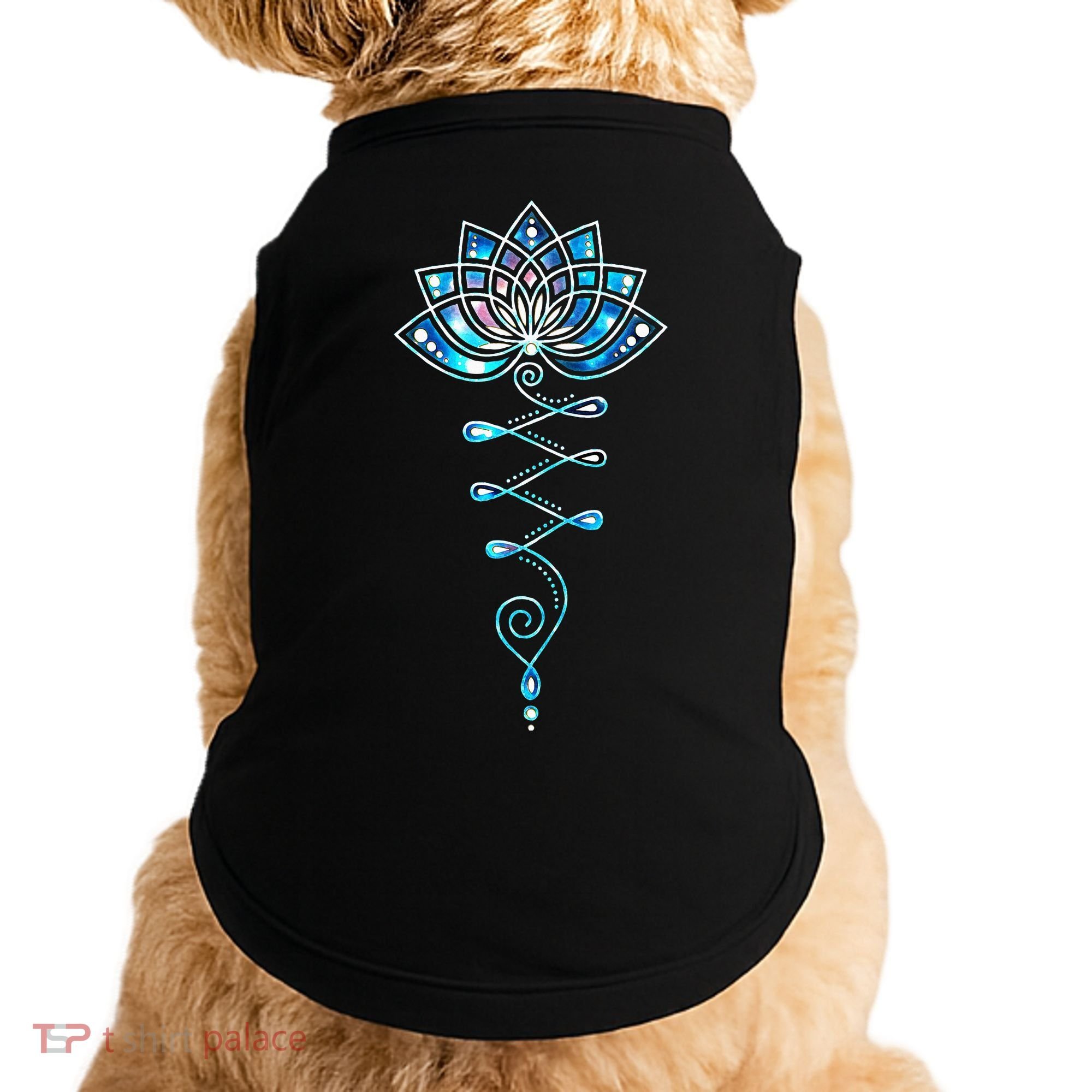 Lotus Flower Unalome Yoga Meditation Awareness Zen Doggie Tank