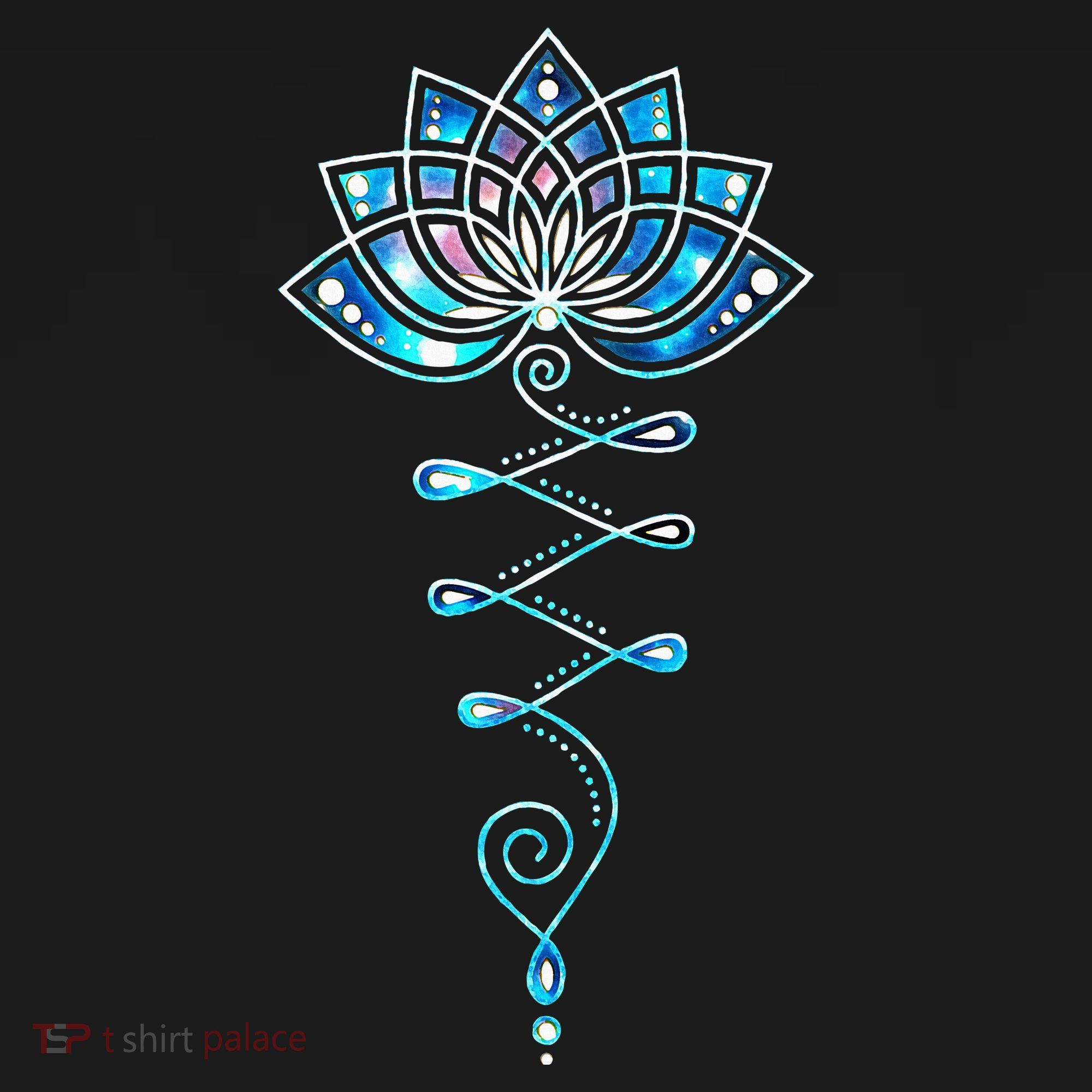 Lotus Flower Unalome Yoga Meditation Awareness Zen Hoodie