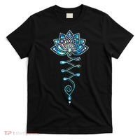Lotus Flower Unalome Yoga Meditation Awareness Zen T-Shirt thumb 0