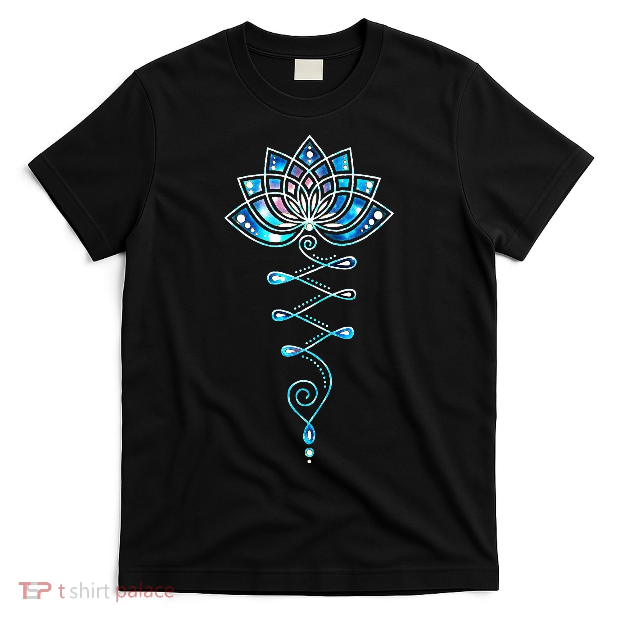 Lotus Flower Unalome Yoga Meditation Awareness Zen T-Shirt