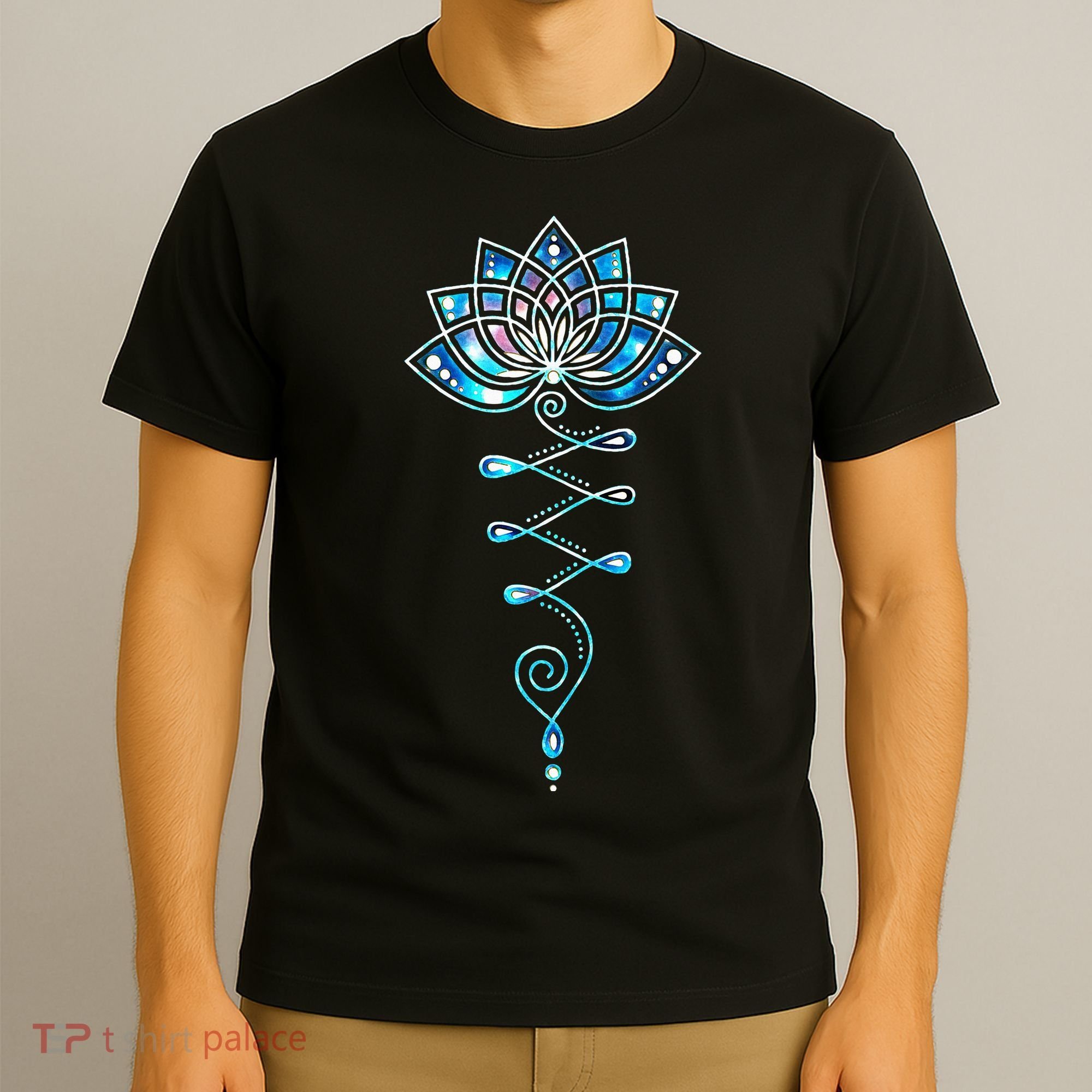 Lotus Flower Unalome Yoga Meditation Awareness Zen T-Shirt