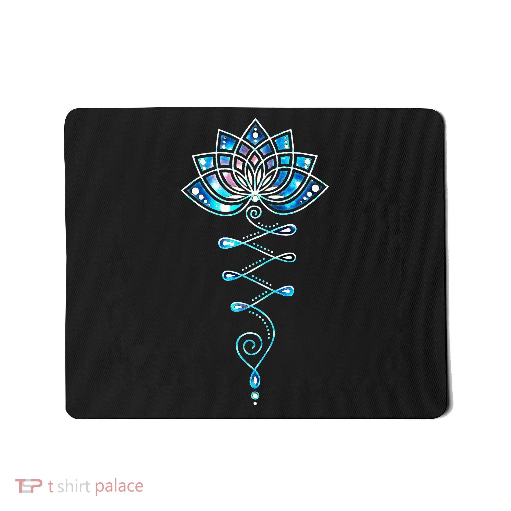 Lotus Flower Unalome Yoga Meditation Awareness Zen Mousepad