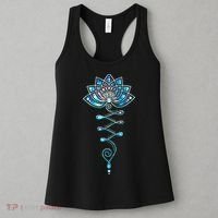Lotus Flower Unalome Yoga Meditation Awareness Zen Women's Tank Top thumb 3