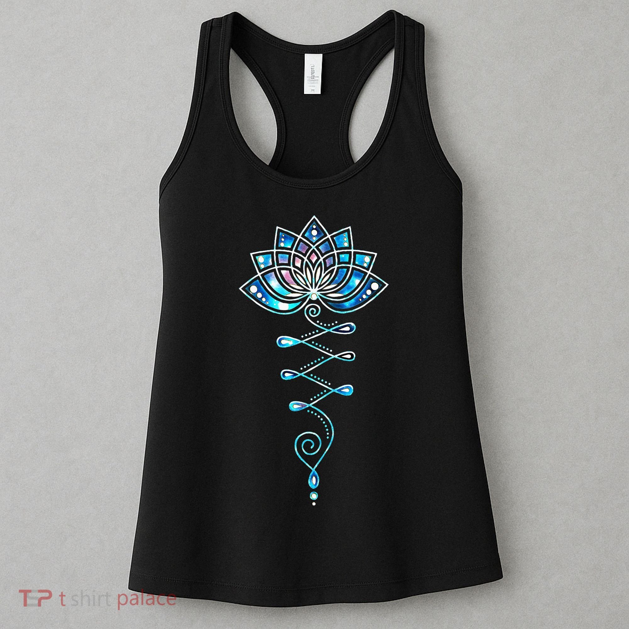 Lotus Flower Unalome Yoga Meditation Awareness Zen Women's Tank Top