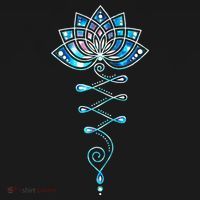 Lotus Flower Unalome Yoga Meditation Awareness Zen Baby Bodysuit thumb 2