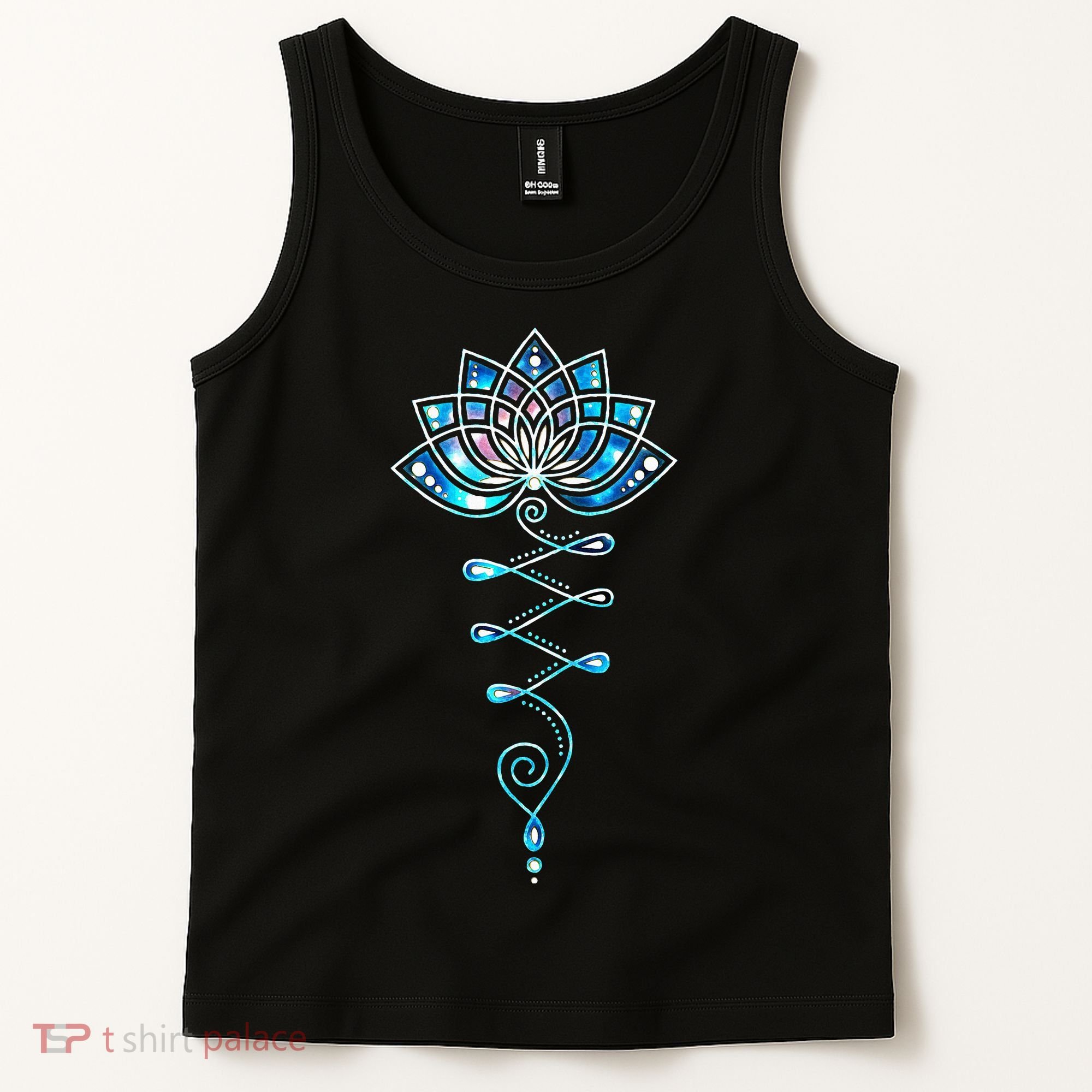 Lotus Flower Unalome Yoga Meditation Awareness Zen Tank Top