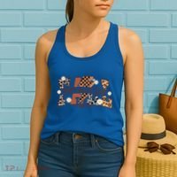 Leopard Fall Vibes Thankful Grateful Blessed Pumpkin Spice Great Gift Women's Tank Top thumb 2