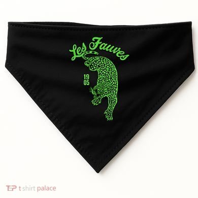 Les Fauves Vintage Leopard  USA-Made Doggie Bandana