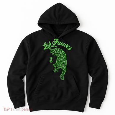 Les Fauves Vintage Leopard  Hoodie