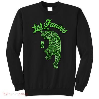 Les Fauves Vintage Leopard  Sweatshirt